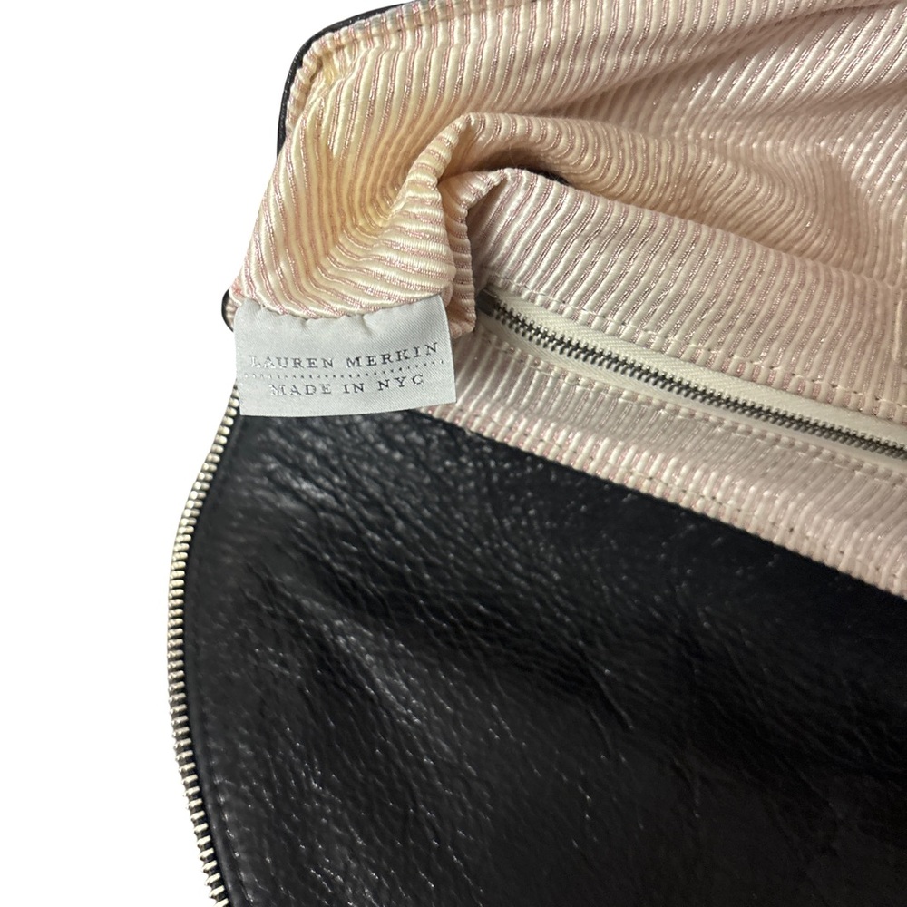 Lauren Merkin Black Leather Clutch - Picture 5 of 7